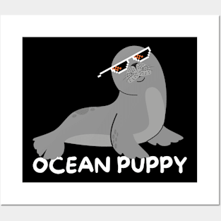 Sea Lion Ocean Puppy Posters and Art